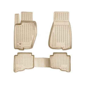 Jeep Grand Cherokee Floor Mats - Omac - Rubber TPE 4 Pcs - Beige - '05-'10